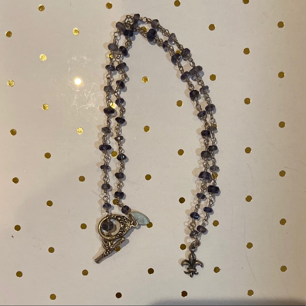 Safia Fleur de Lis Jeweled Necklace